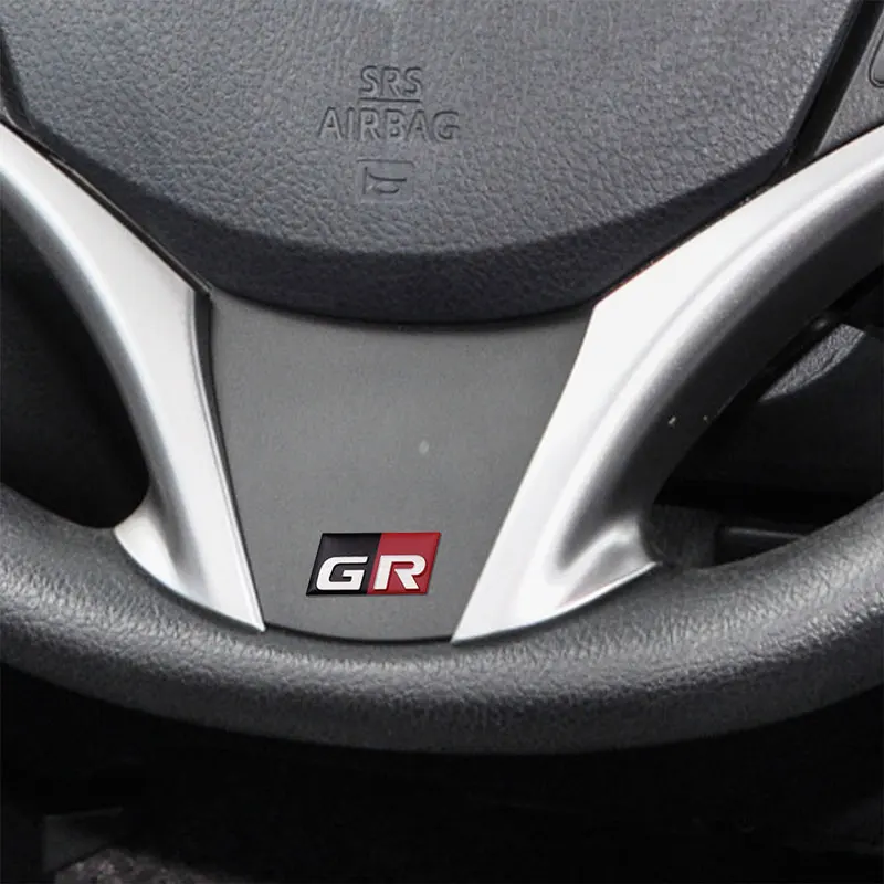 Emblem Racing GR Gazoo Car Interior/Exterior Sports Aluminium Sticker For Toyota Rav4 Prius Corolla Vios Camry RZ RC 86 ddmysmile Yaris Smile