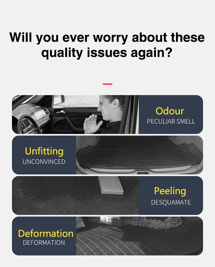 Car Trunk Mats For Ford Explorer U152 2002 2003 2004 2005 5seat Leather Pad Rug Surrounded Trunk Mat Tray Carpet Car Accessorie