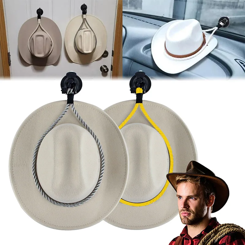 Holder Cowboy Hat Hat Mounts Universal Hat Hanger For Truck/Suv/Vehicle Cowboy Rope Organizer ddmysmile Handmade Hat Rack DROPSHIPPING Smile