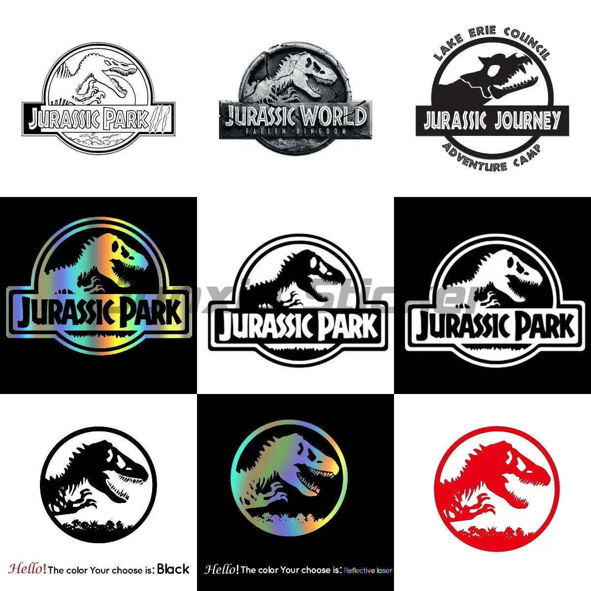 Park Dinosaur Creative Jurassic Decal For Cars, Bumpers, Windows Car ddmysmile Motorcycle Decal Laptop Phone Tablet Bicycle PVC Decor Smile Cars, Bump
