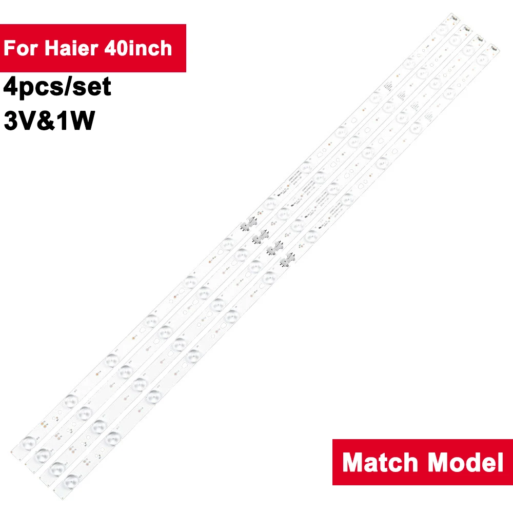 12Lamp 3V Led 1W Backlights Strips For Haier ddmysmile 40Inch Led40d12-02 Backlight Led Tv Part Le40a7100l Le40b510x Le40b3000w Le40a3000 Smile