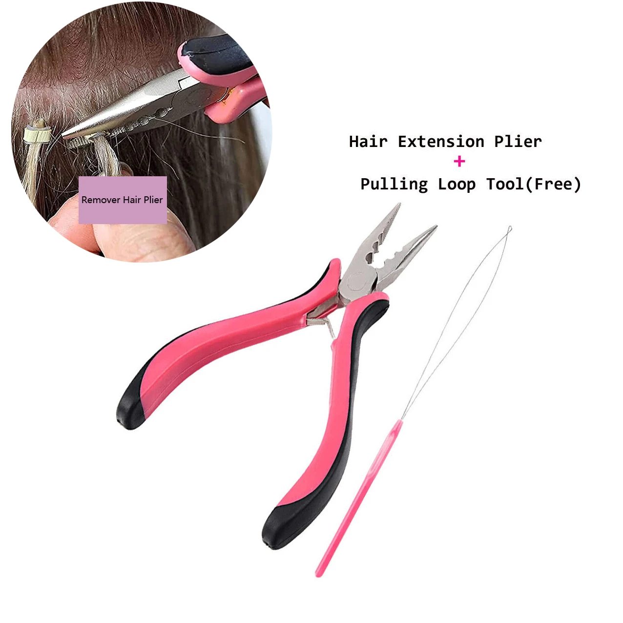 Hair Alicate Pince plate Plier Hair Extensions Pliers 5" Professional Rings for Nano Silicone Micro Beads Tool