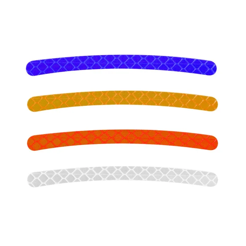 40/20pcs Car Wheel Tire Hub Reflective Strips Car Motor Tyre new High Reflective Night Warning Safety 2025 Driving Reflector Sticker
