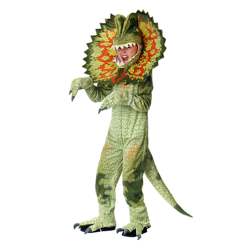 Spinosaurus Costume Jurassic Toddler World T-Rex Dinosaur Costume Dilophosaurus Boys Cosplay Clothes smile