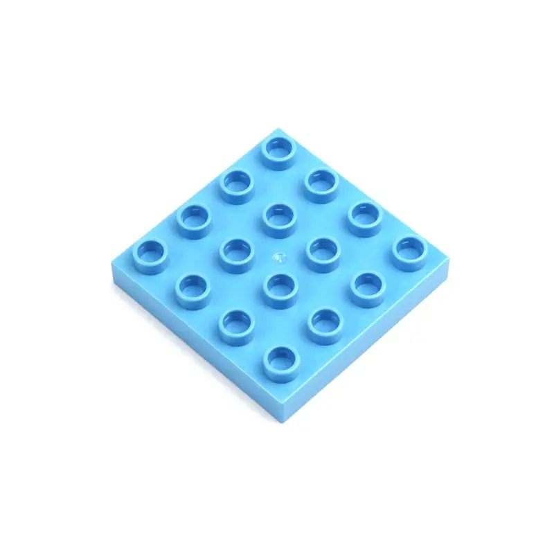 4 Plate 4 x Building Blocks Big Size Two-sided Baseplate Compatible with Lego Duplo Bricks MOC Children Birthday Toys smile