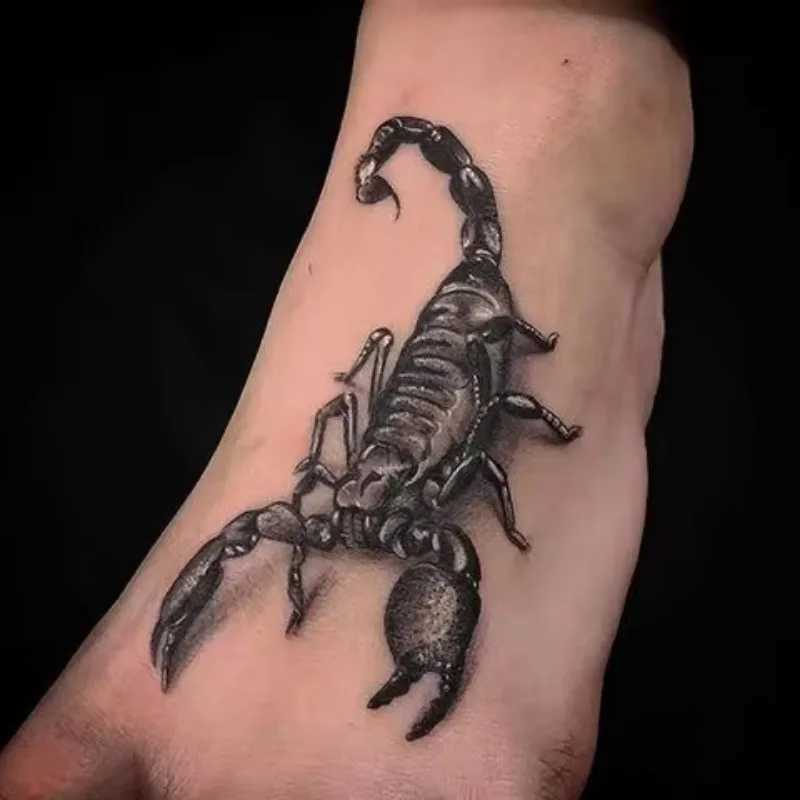 Female tattoos male Gothic temporary tattoos punk neck and arm tattoos waterproof tattoo stickers fake tattoo gifts W241109