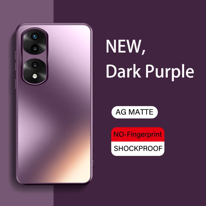 Glitter Slim AG Shockproof Silicone Hard Case For ddmysmile Huawei Honor 50 SE 70 90 Pro Matte Frosted Protective Case Smile