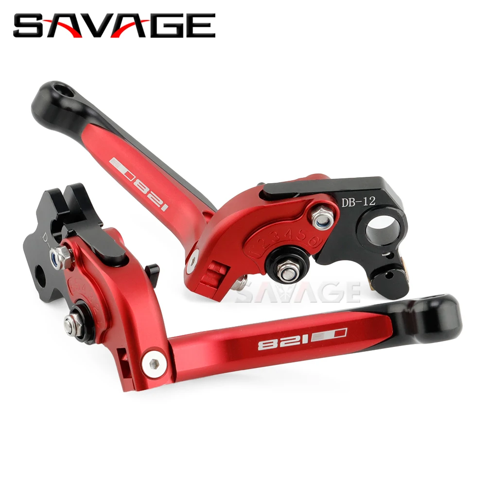 Folding Moto Extendable Adjustable Brake & Clutch Levers Motorcycle Accessories For DUCATI MONSTER 696 796 797 821 950 1200/S/R smile &