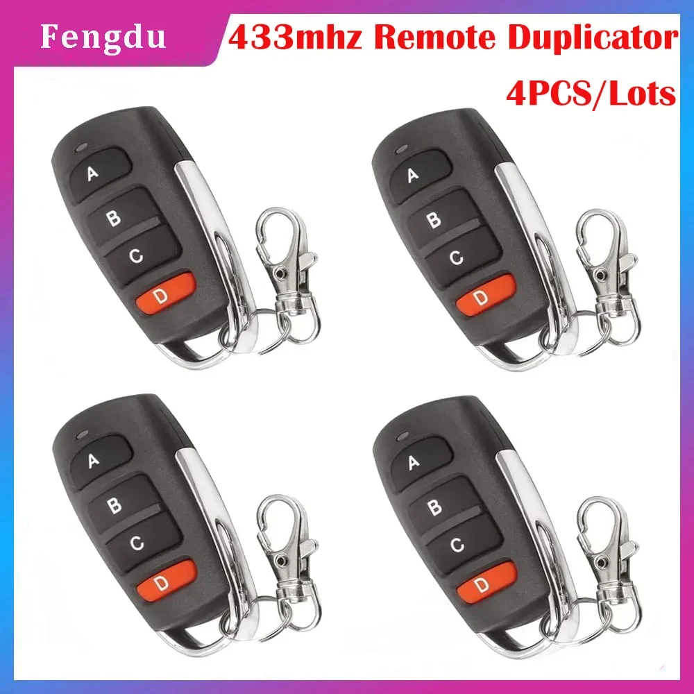 Universal Garage new Door Control 433mhz Remote Control For 2025 Gate fixed code Duplicator 2PCS/4PCS with Wholesale price