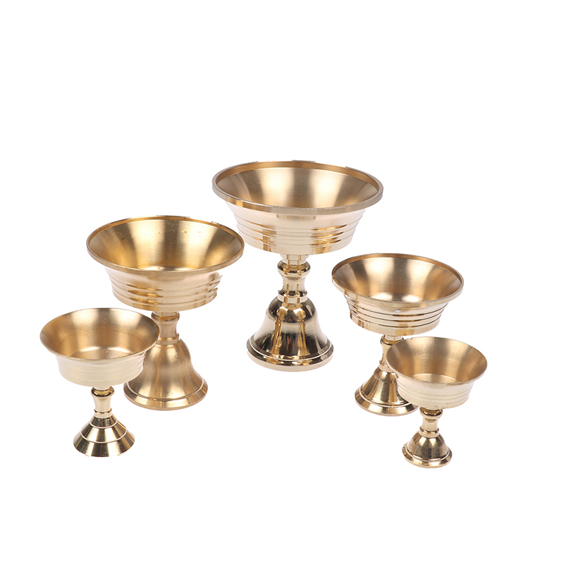 Multi-Size Golden Copper Alloy Candle Holder Candlestick Candelabrum Home Decor H260310