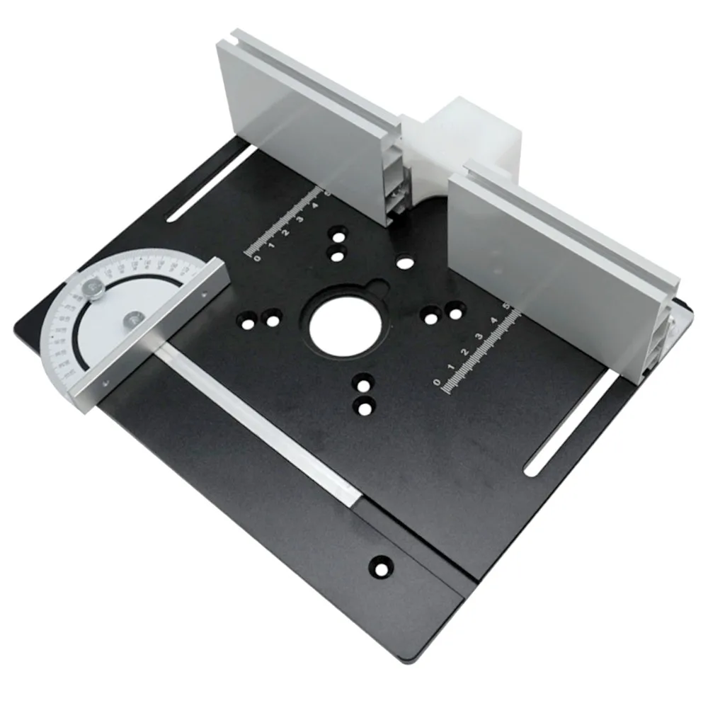 C8 Aluminum Router Table Insert Plate W/ Miter Gauge for Woodworking Benches new Table 2025 Saw Multifunctional Trimmer Engraving hine