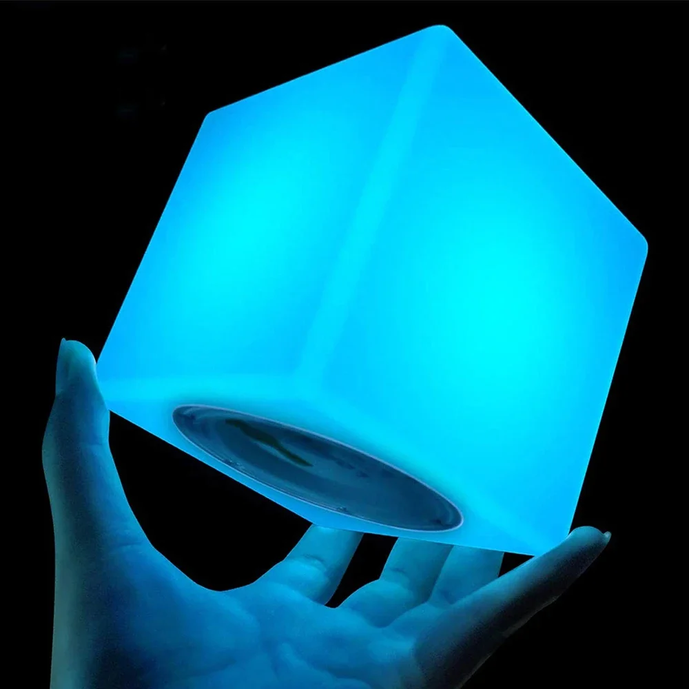 LED Cube 2025 Table Lamp 16 Colors Dimmable Night Light RGB 10/15CM Square Decorative Desk Lamp For new Bedroom Home Party Decor Lighting