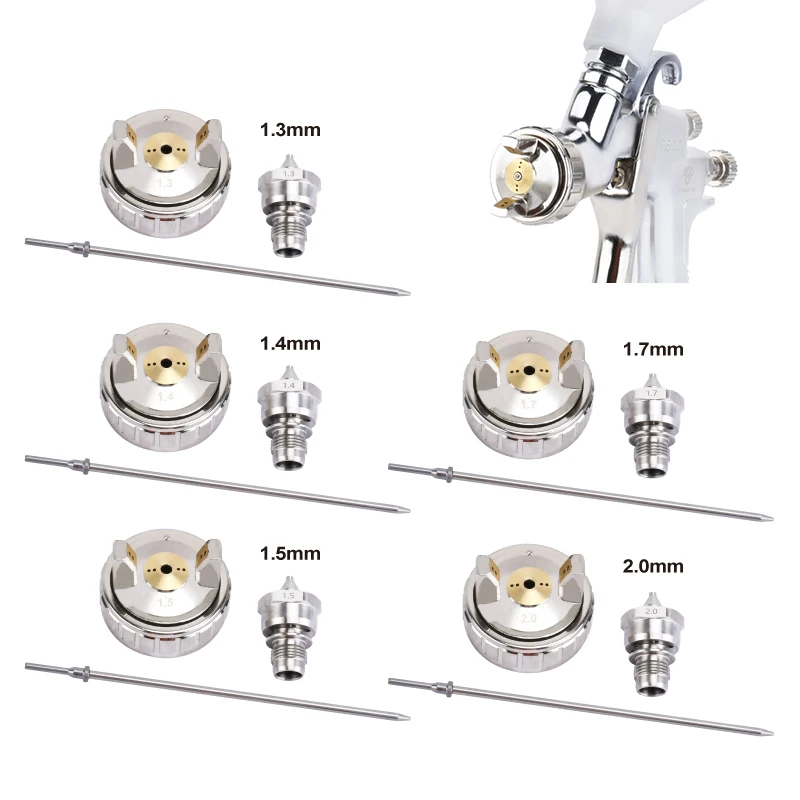 High Quality LVLP Paint Spray Gun RONGPENG R500 1.3/1.4/1.5/1.7/2.0mm Nozzle Paint Gun Water Based Air Spray Gun Airbrush