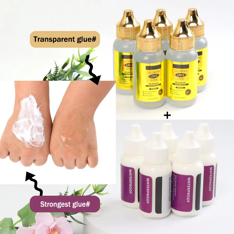 Flechazo Wig Kit 12Pcs Hair Mousse Lace Tinted Spray Lace Wig Glue Remover Hair Wax Stick Lace Melting Band For Lace Front Wigs