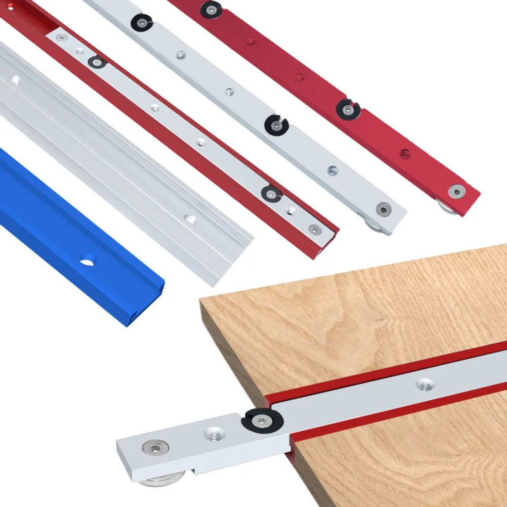 T Aluminum Tracks Alloy Woodworking T-track Miter T-Bar T-Slot T-Slider T Screw Fixture Table Saw Miter Gauge Fastener Rod smile -track -Bar -Slot -Sl