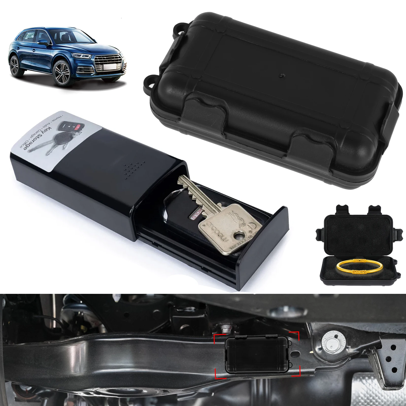 Stash Car Key Box Creative Magnetic Key Cases Portable Hide 2025 Key Holder new Safe Emergency Anti-Rust Key Holder For Home Secret Box