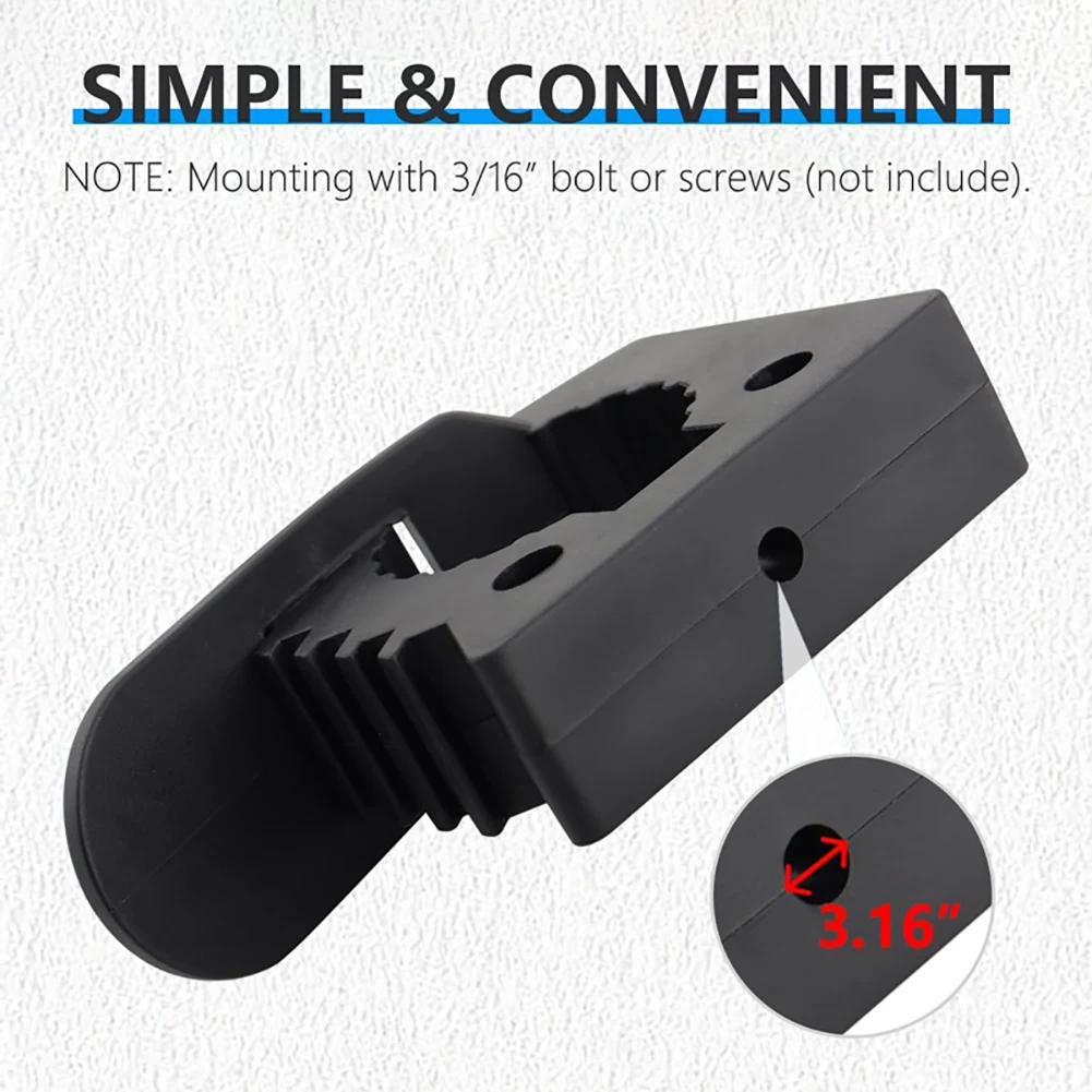 Fist Clamp Quick Rubber For Mounting Tools Equipment Handle Keeper Shovel Holder Mount 1.18-1.57 Diameter Trailer RV Accessory smile
