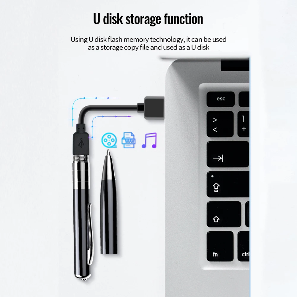 Professional Voice Activated Recording Pen Portable Voice Recorder Dictaphone Digital Sound Record Long Time Audio Recorder