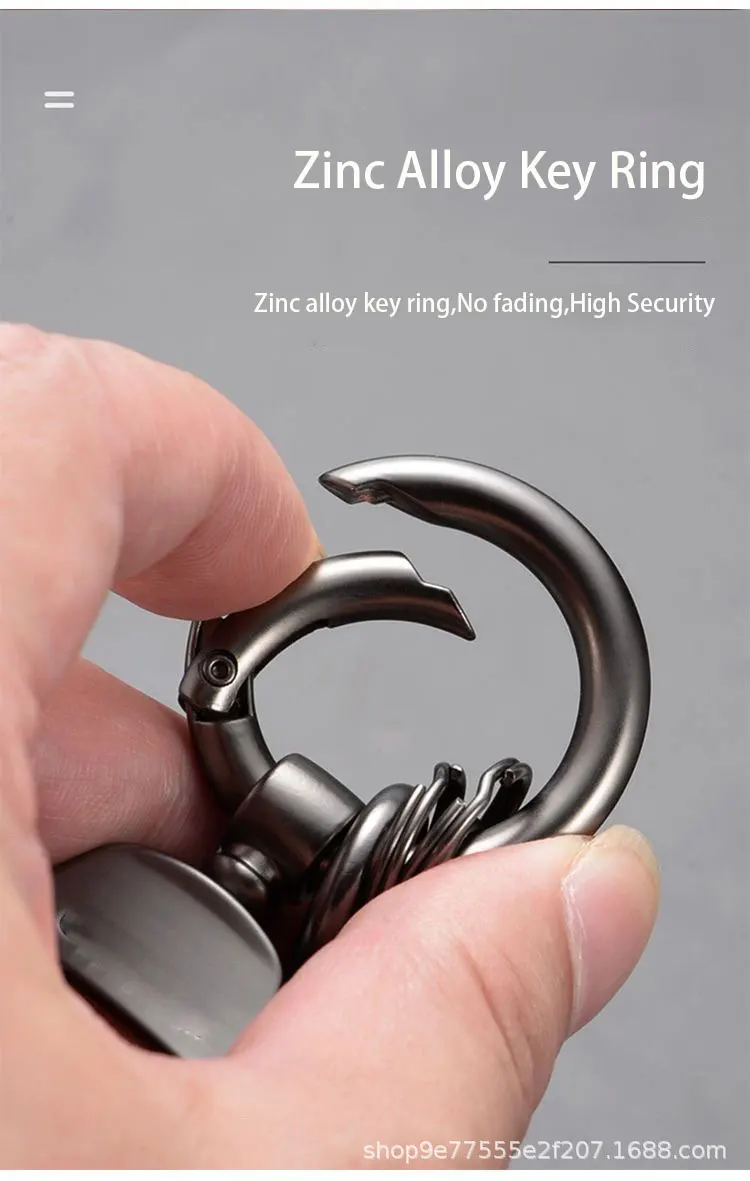Suede Keychain High-Grade Leather Car Sport Key Ring With Horseshoe Buckle For Honda CIVIC 10th gen 8th gen Styling Accessories smile