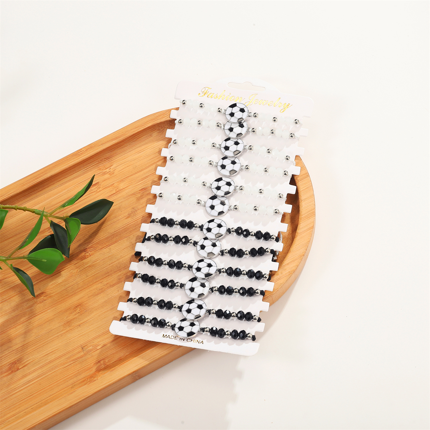 12pcs/set 2025 Cool Football Pendent Bracelets For Teens Boys Girls Kids Handmade Woven new Chain Birthday Gift Friends Bangles Pulseras