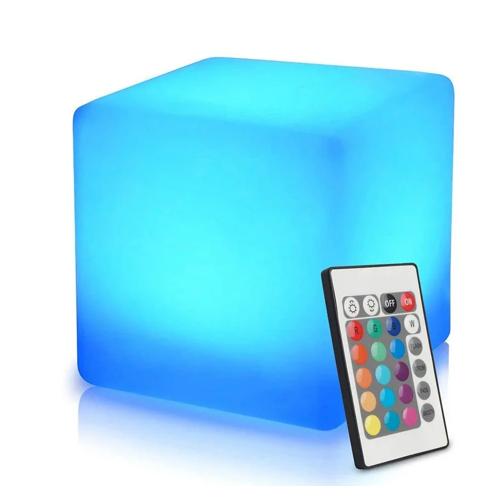 LED Cube 2025 Table Lamp 16 Colors Dimmable Night Light RGB 10/15CM Square Decorative Desk Lamp For new Bedroom Home Party Decor Lighting