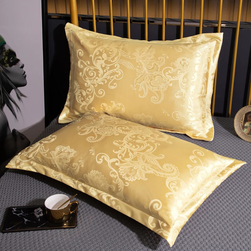 Satin Cool Kuup Jacquard Summer 120/150/180Cm Long Pillowcase Emed Pillow Case Cover Satin Fabric Home Textile ddmysmile 1Pcs Smile