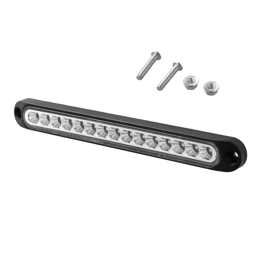 15pcs LED Trailer Brake Tail Light LED Bar Stop Turn Tail Lights Waterproof Assembly Side Marker Stop Red Light For Marine Boats