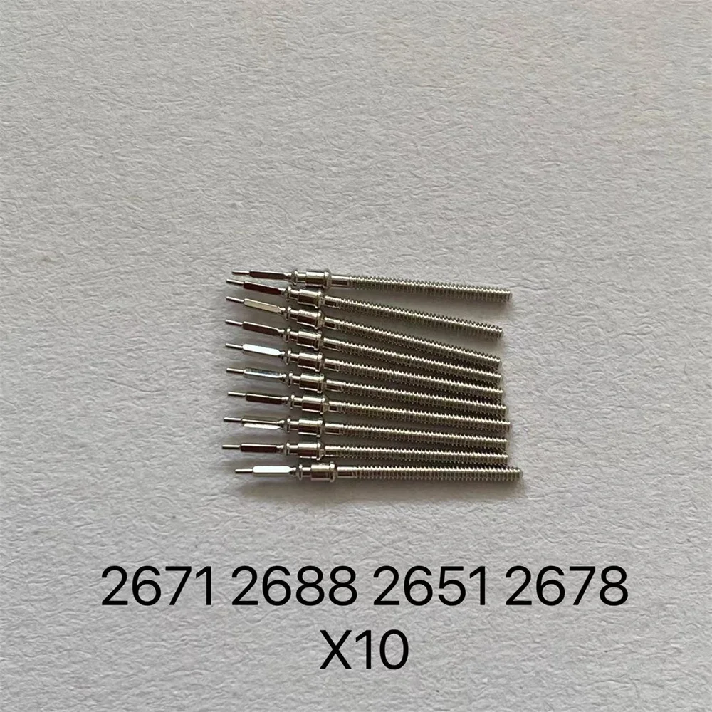 10pcs Watch Repair Movement Winding Stems parts For 2813 8200 2836 2824 NH35 SW200 Movement Accessories Watch Movement Stems