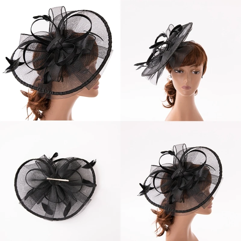 Pillbox Hat Fascinators ddmysmile Floral With Veil 1920S Headwear For Girls Women Vintage Tea Party Small Hat Adults Hair Accessories Smile