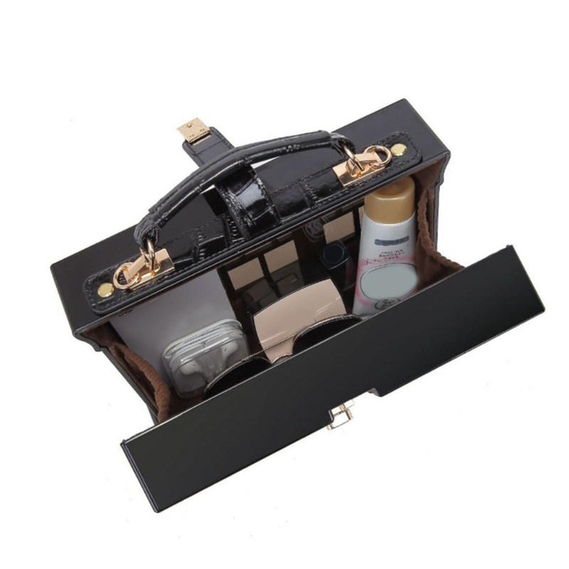 Women Vintage Acrylic House Shaped Clutch Box Shoulder Bag Elegant Evening Crossbody Handbag Top Handle Purse