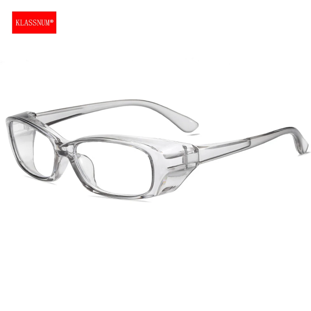 KLASSNUM Women Safety Glasses Anti Fog 2025 Goggles Nail Art Protective Glasses with Side Shields Men Anti new Blue Light Dust UV Glasses