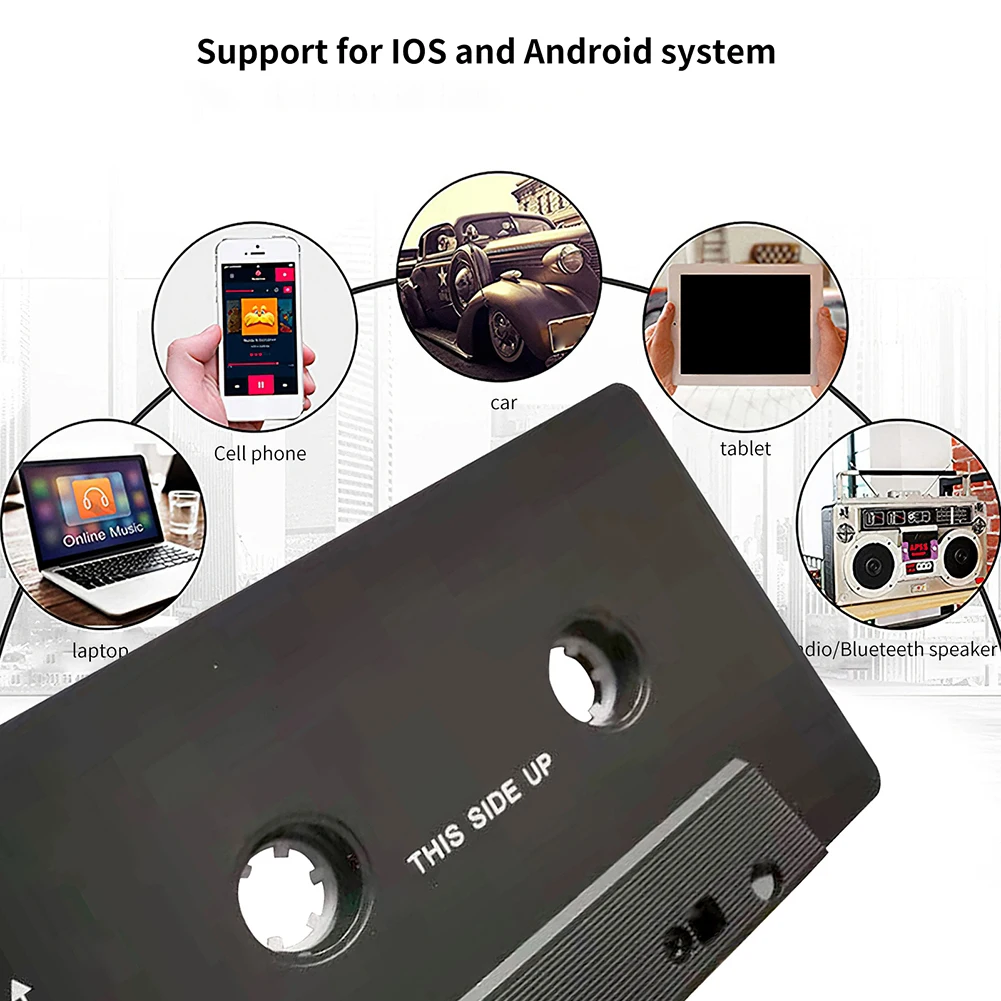 Auto Bluetooth Converter Car Tape MP3/SBC/Stereo Bluetooth Audio Cassette For Aux Adapter Smartphone Cassette Player Adapter