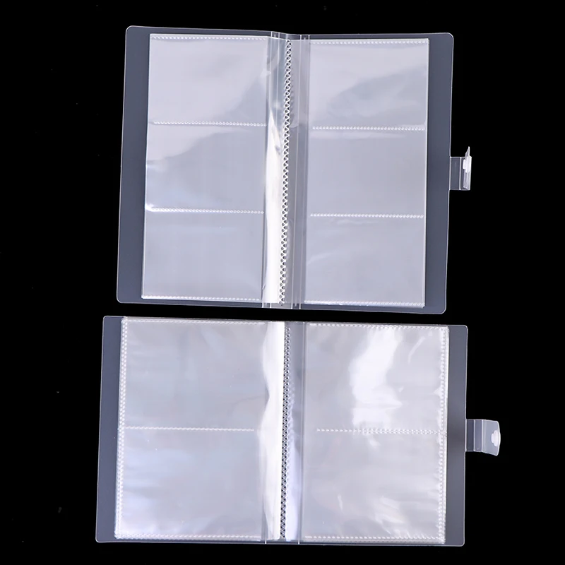 Transparent Nail Water Slider Album Storage Book Nail Sticker Holder Empty Storage Holder Case Nail Art Tools With Button