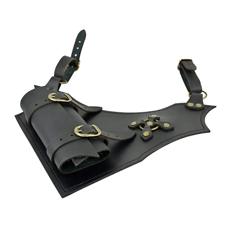 European Medieval Viking Waist Scabbard Rapier Ring PU Leather Sword Frog Belt Waist Sheath Warrior Armor Cosplay Photography