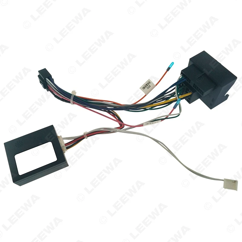 LEEWA Car Audio 16PIN DVD Player Power Calbe Adapter With Canbus Box For Mercedes-Benz E-Class W211/W220 Stereo Plug #CA7013