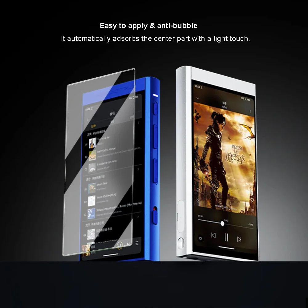 Premium Scratch-Proof Protective Tempered Glass LCD Screen Protector Film for HiBy Digital M300