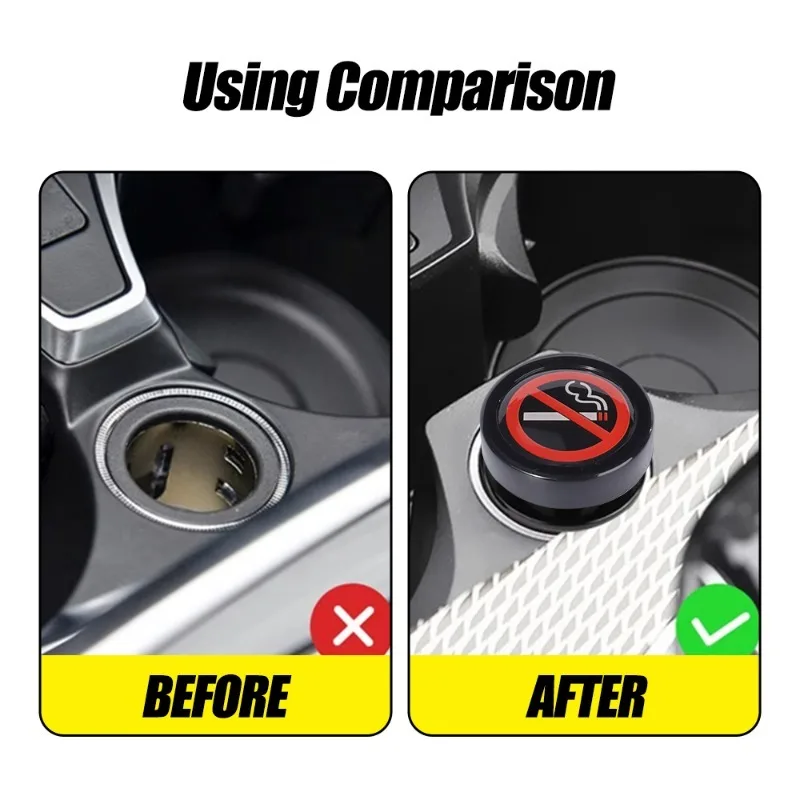 Protective Cigarette Car Lighters Plug Decorative Cover Charging Cigar Lighter Dust Plugs Covers Car Accessories smile