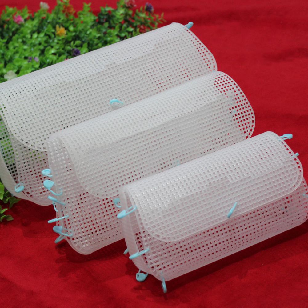 Convenient Cuttable Reusable Crafting Bag Canvas Sheet Cross Needlepoint Embroidery Knitting Purse Plastic Plate 99d4