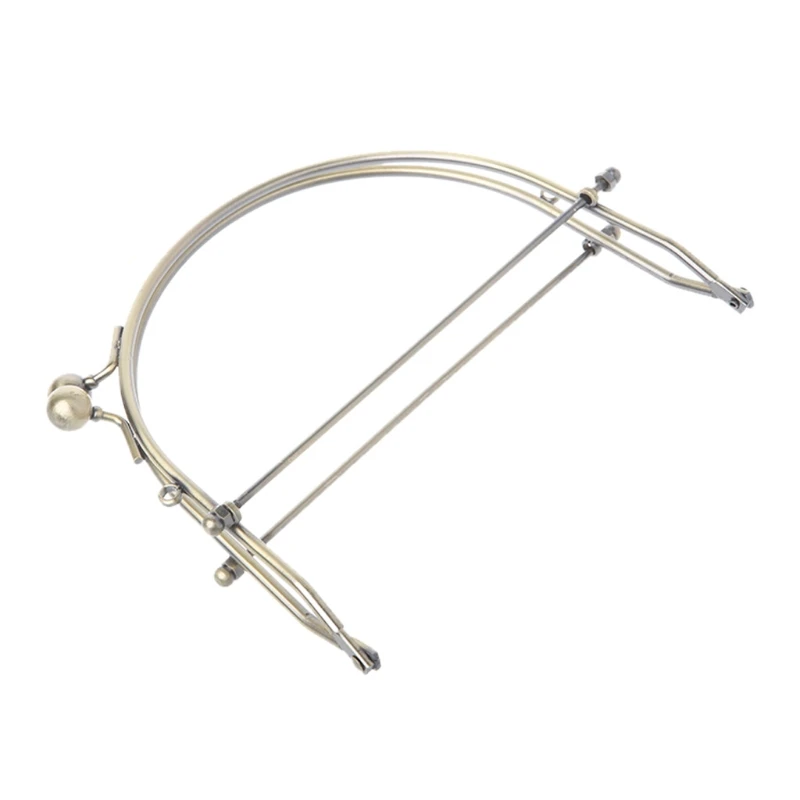 Half Round 1Pc Metal Frame Kiss Clasps Lock Purse Bag Handbag Handle Clutch smile