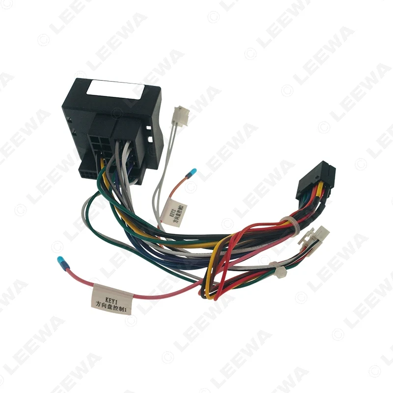 LEEWA Car Audio 16PIN DVD Player Power Calbe Adapter With Canbus Box For Mercedes-Benz E-Class W211/W220 Stereo Plug #CA7013