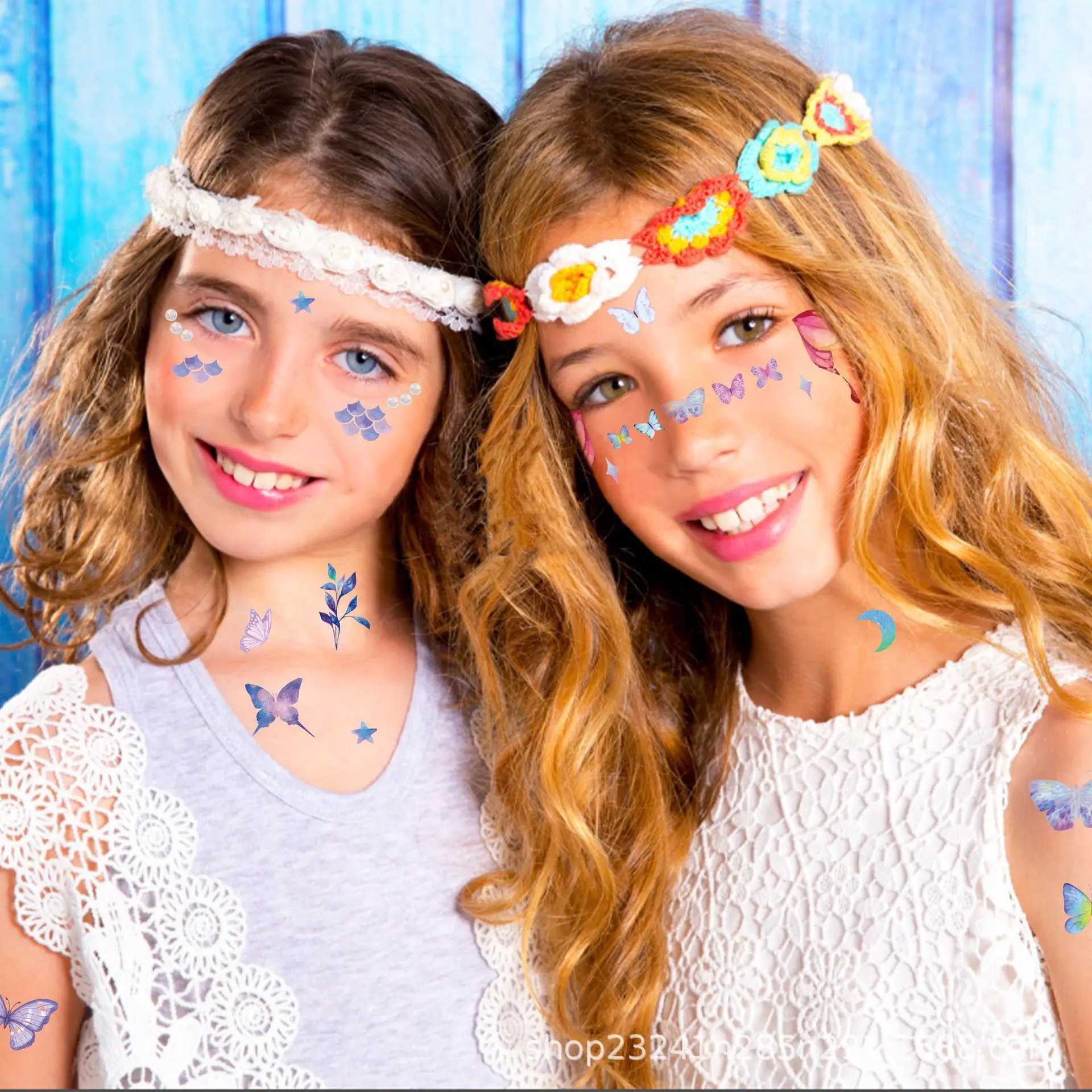 New 12 Butterfly Tattoo Stickers Waterproof Temporary Tattoo for Children Fake Tattoo for Women Temporary Tattoo for Children ZS313 W241109