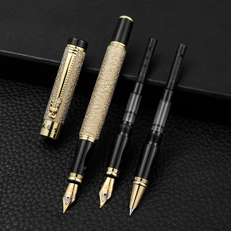 Office School Supplies Stationery for Men Women Luxury Gifts Fountain Pen 0.5mm for Extra Fine Metal Nib Pen Calligraphy
