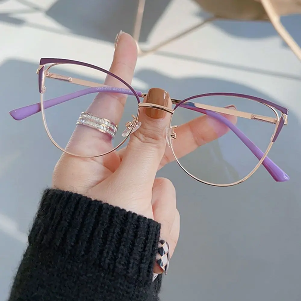 Cat Eye Blue Light new Blocking Eyeglasses Women 2025 Designers Square Eyeglasses Optical Spectacle Computer Glasses Eye Protection
