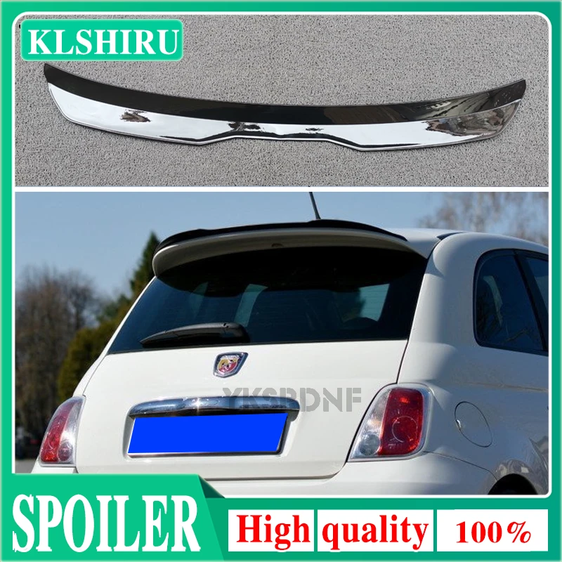 REAR WING SPOILER For Fiat 500 Abarth MK1 2008 2009 2010 2011 2012 ABS Plastic Roof Wing Hatchback Spoiler Lip Exterior Parts