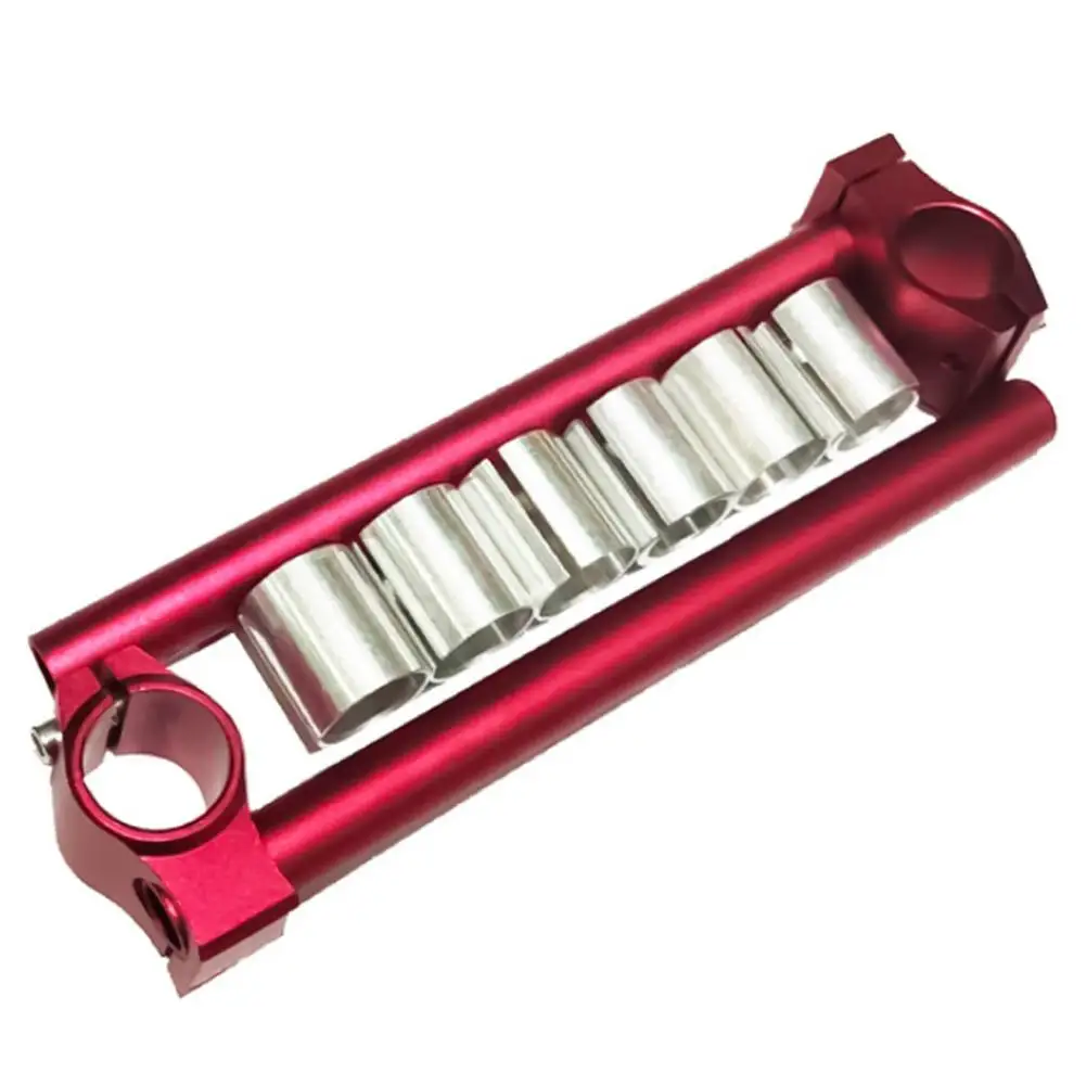 Universal 26mm 2Pcs CNC 30mm 31mm Motorcycle Handlebar Clip On Fork Handle Bars 28cm x 5.5cm smile