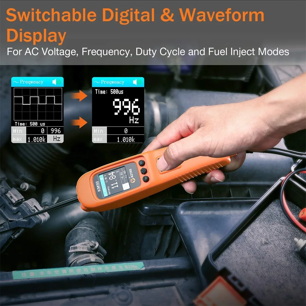 Car Power Scan Km50 Electric Circuit Tester Automotive Tools Car Multi Meter Circuit Diagnostic ddmysmile Tool PK Ps100 Os2600 Yd208 Smile