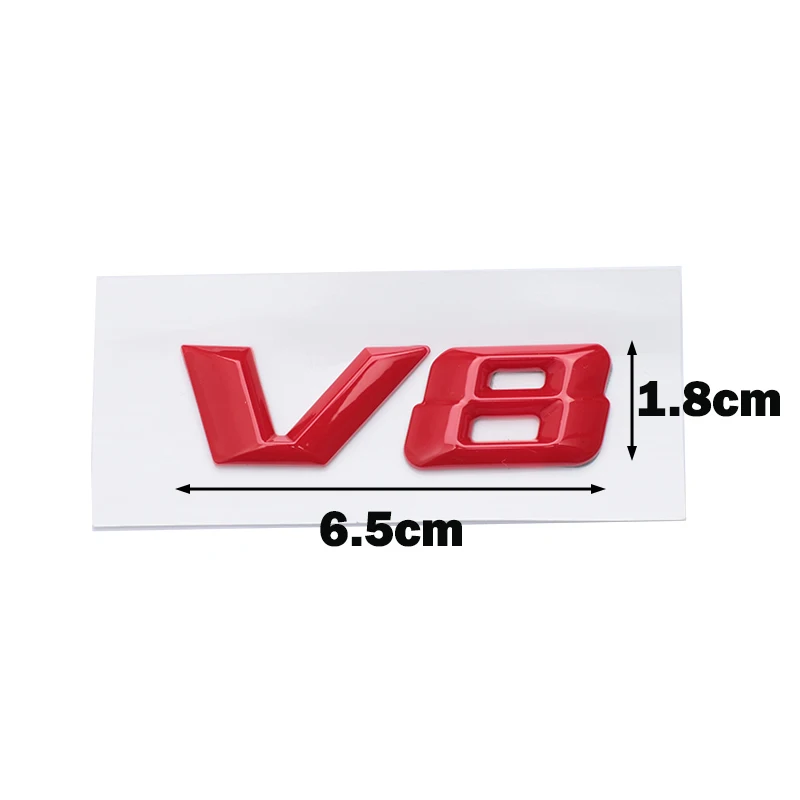 OTOKIT 3D ABS Chrome Letters Car Fender Badge Sticker V8 Emblem Logo For Mercedes Maybach S600 W222 S500 W140 CL600 M275 CLS63