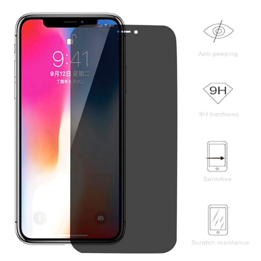 Spy Full Cover Anti Screen Protector For ddmysmile Realme GT X50 6 7 Pro 5G 7I 6I 6S Privacy Tempered Glass For Realme X7 X3 X2 Pro C11 C3 Smile