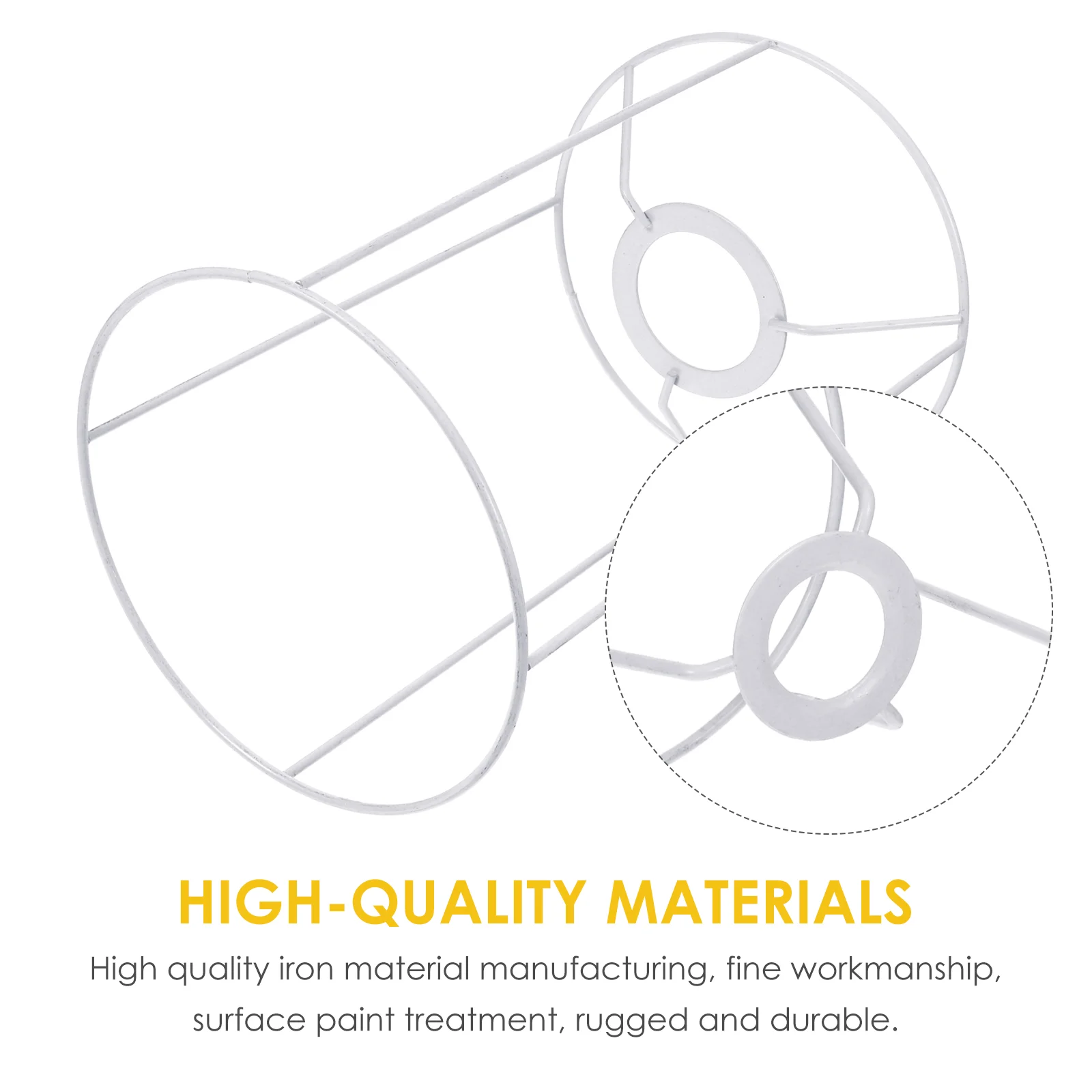 Homemade Lampshade Frame Wire Ring Chandelier Bracket Ceiling Light Lighting Cage Vintage Metal Bulb Guard DIY Plafond for