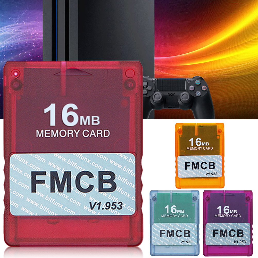 V1.953 Memory FMCB 8Mb/16Mb/32Mb/64Mb Card ddmysmile With OPL Memory Card Transparent Case Game Storage Card For Ddmysmile Playstation2 Game Console S